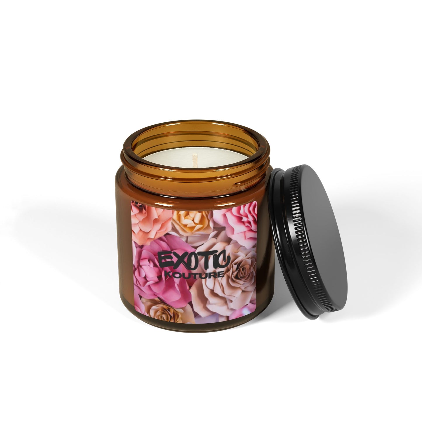 Scented Soy Candle (Multi-Size, Amber Jar)