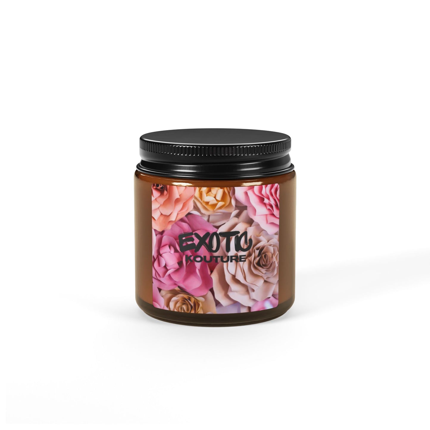 Scented Soy Candle (Multi-Size, Amber Jar)